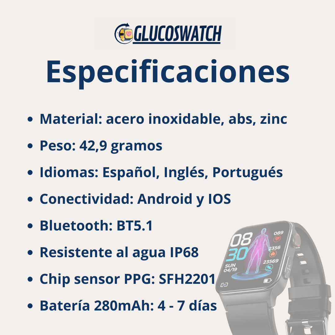 Reloj Inteligente Glucoswatch X7Ultra - Promoción 50% Off